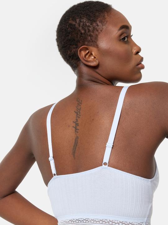 Actual product image DIM Crop-Top Cotton Lace (L)