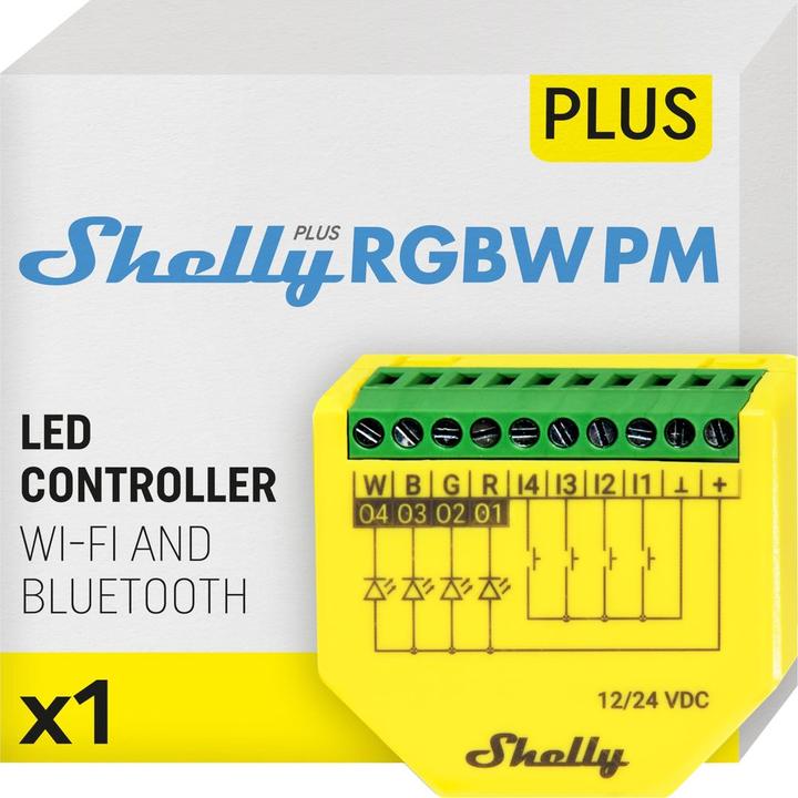 Produktbild Shelly Plus RGBW PM (Dimmaktor)