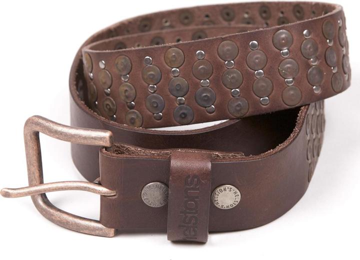 Helstons Motorradgürtel aus Leder mit Nieten Pins