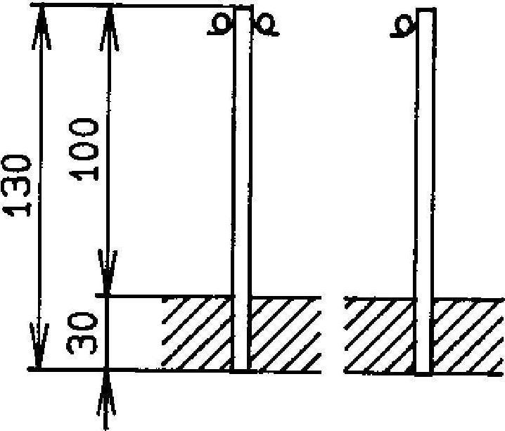 Immagine prodotto BRW Paletto di barriera con ganci per l'inserimento nel calcestruzzo