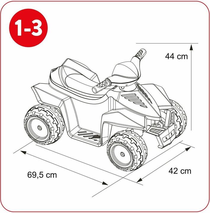 Actual product image Feber Elektro-Quad Racy Blau