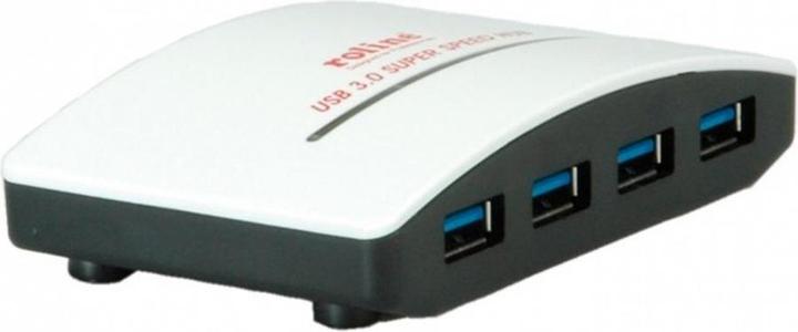 Image du produit Roline Hub USB 2.0, 4 ports, avec adaptateur secteur (USB-A, 4 ports)