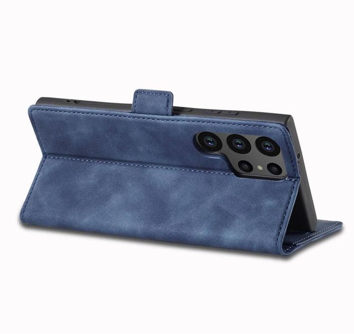 Immagine prodotto Cover-Discount Galaxy S23 Ultra - Custodia Stand Flip Cover blu (Samsung Galaxy S23 Ultra)