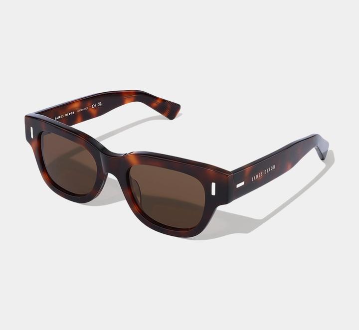 Image du produit James Dixon Havanna/Braun – Lennox – Quadratisch – Acetat – Sonnenbrille