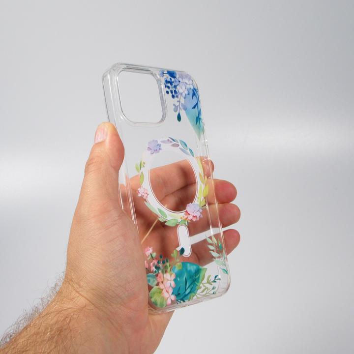 Actual product image PhoneLook Coque Gel silicone rigide avec MagSafe fleurs de printemps (Apple iPhone 16 Pro Max)