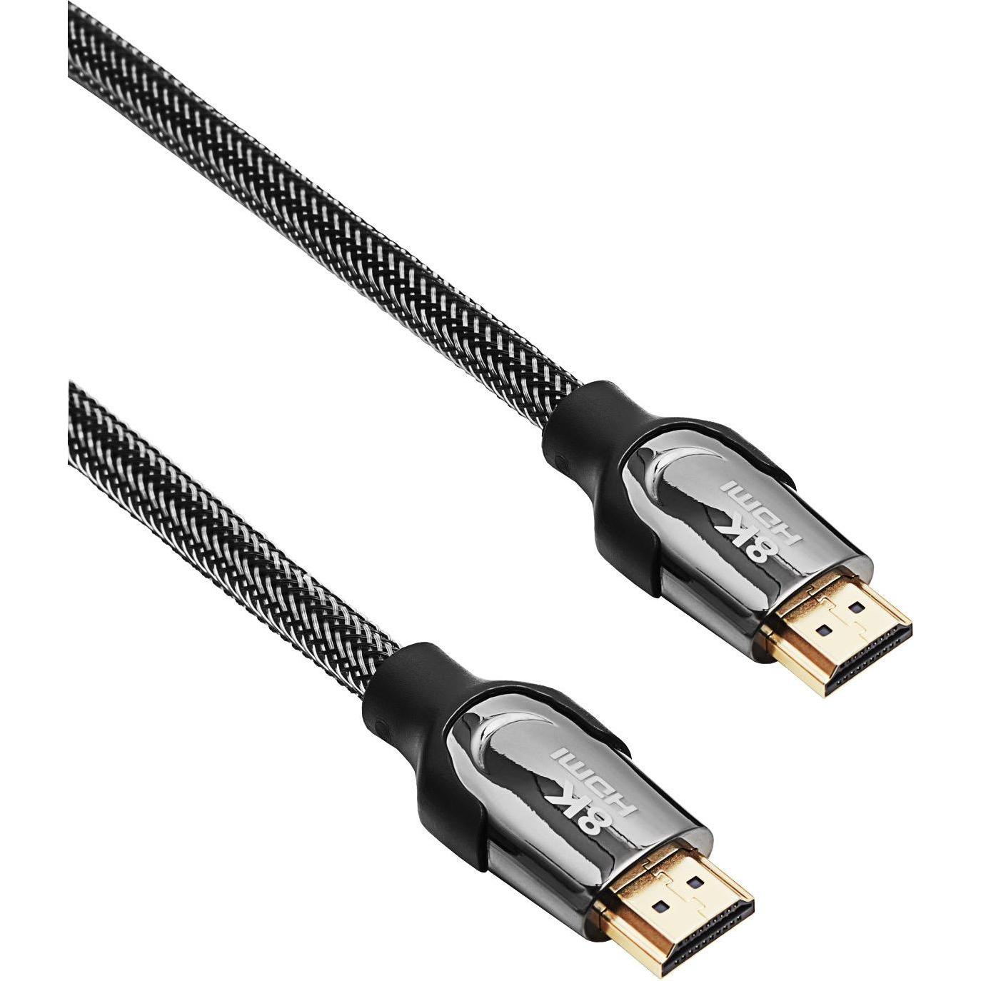 Akyga Cavo HDMI AK-HD-30S ekranowany CU 48Gb/s 8K 60Hz 4K 120Hz ver. 2.1 3m (3 m), Cavo video