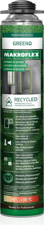 Actual product image Makroflex GREENQ GUN FOAM 750ML