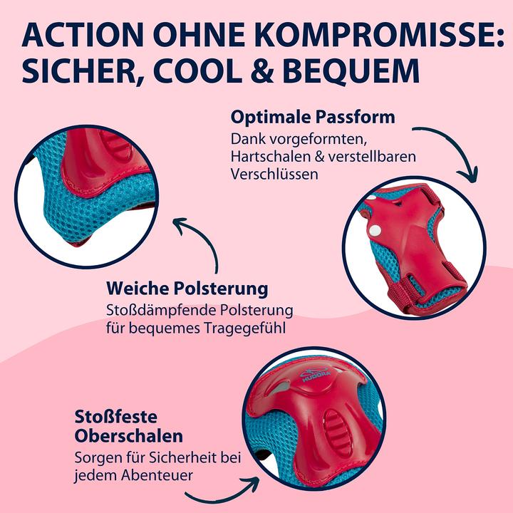 Produktbild Hudora Protektoren-Set (XS, Knieschoner, Ellbogenschoner, 4 Stück)
