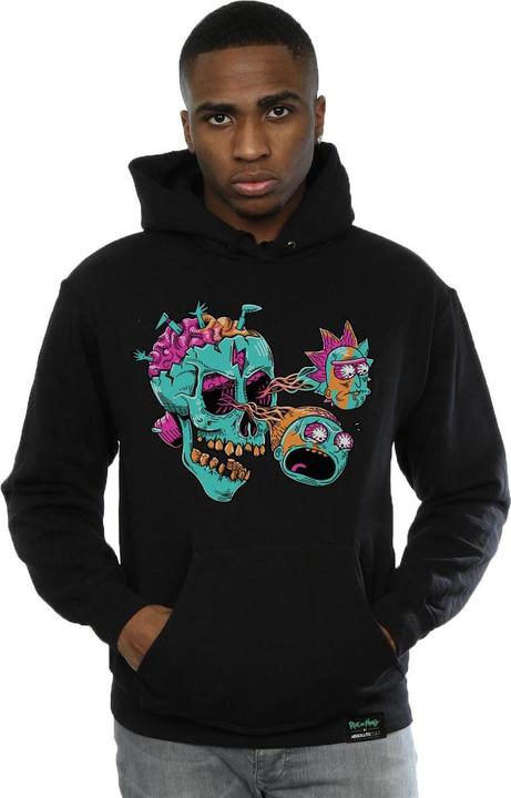 Immagine prodotto Rick And Morty Felpa con cappuccio Unisex Adulto Eyeball Skull Pullover (XL)