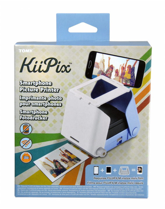 Actual product image KiiPix Sky Blue Mobile Photo Printer (Ink, Colour)