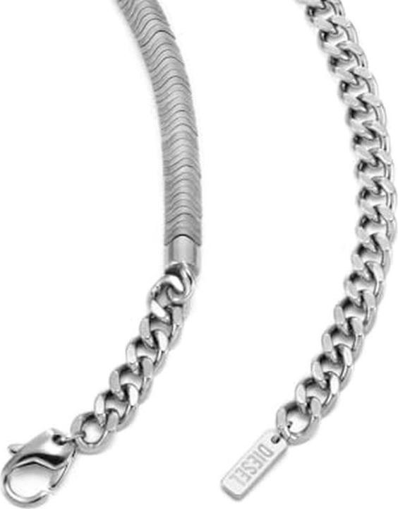 Produktbild Diesel Kette D LOGO (Edelstahl, Hämatit, 50 - 55 cm)