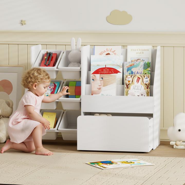 Actual product image Aiyaplay Kinderregal MDF, Stahl Weiss