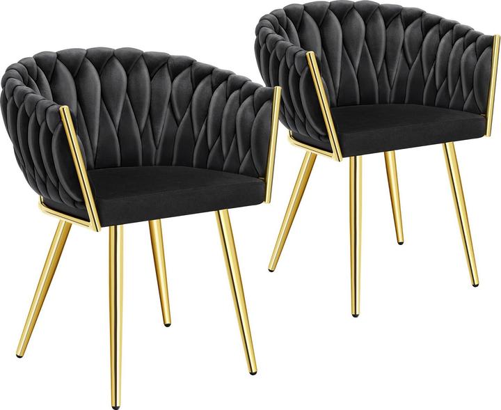 tectake Esszimmerstuhl Astano 2er Set