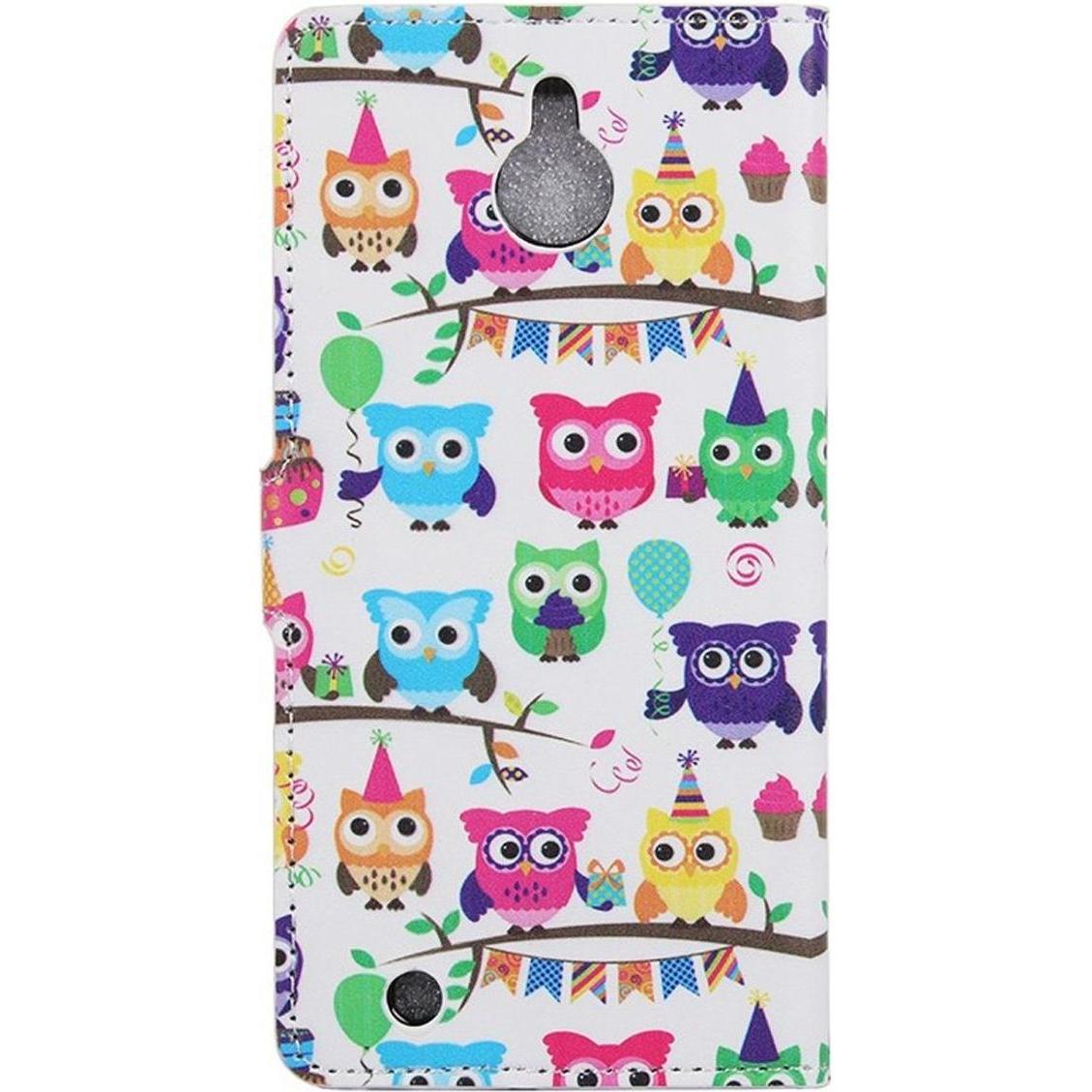 König Design Handy Hülle Schutz Case Cover Wallet Tasche für Microsoft Lumia 850 Eulen Party (Microsoft Lumia 850), Smar...