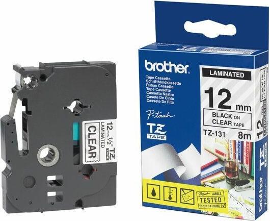 Produktbild Brother TZe-131 (1.20 cm, Schwarz, Transparent)