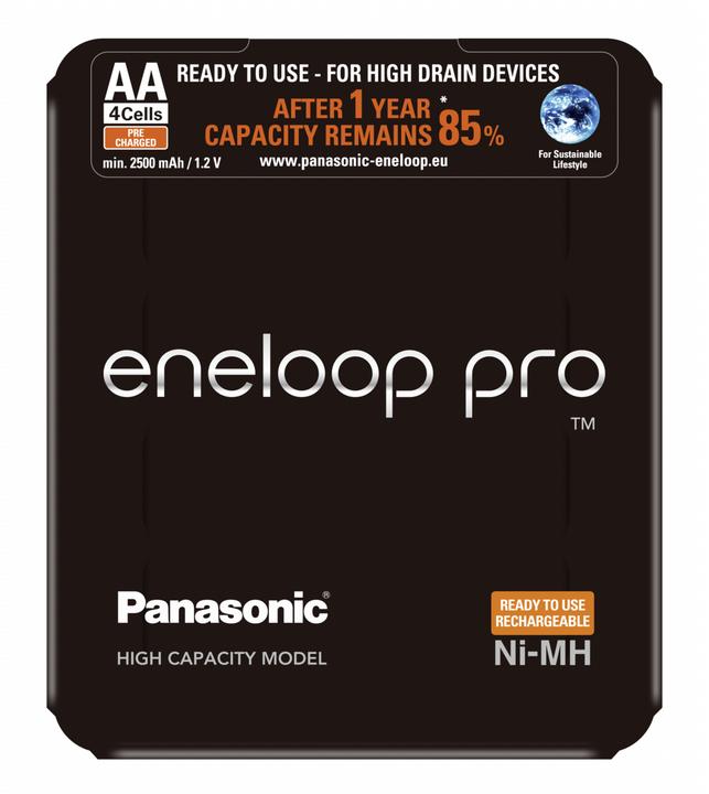Image du produit Panasonic eneloop pro avec Storage Case (4 pcs, AA, 2500 mAh)
