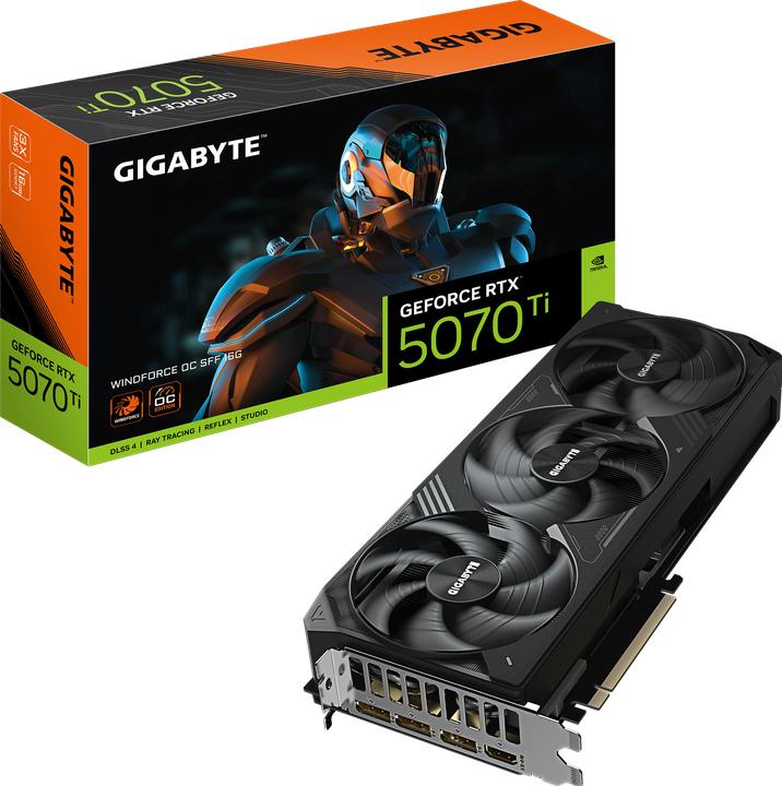 Actual product image Gigabyte GeForce RTX 5070 Ti WINDFORCE OC SFF (16 GB, GDDR7)
