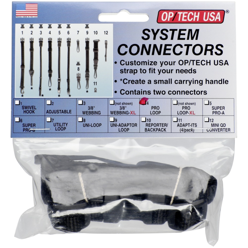 OP Tech Connector System Loop (Nackengurt), Kameragurt, Schwarz