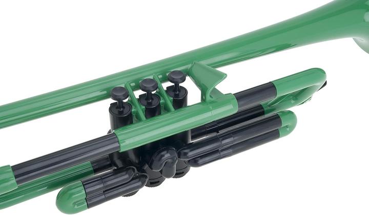 Produktbild pBoneMusic pTrumpet Green met hoes (Trompete)