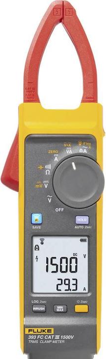 Produktbild Fluke 393FC/IRR1-SOL Stromzange digital inkl. Einstrahlungsmessgerät CAT III 1500V (CAT III)