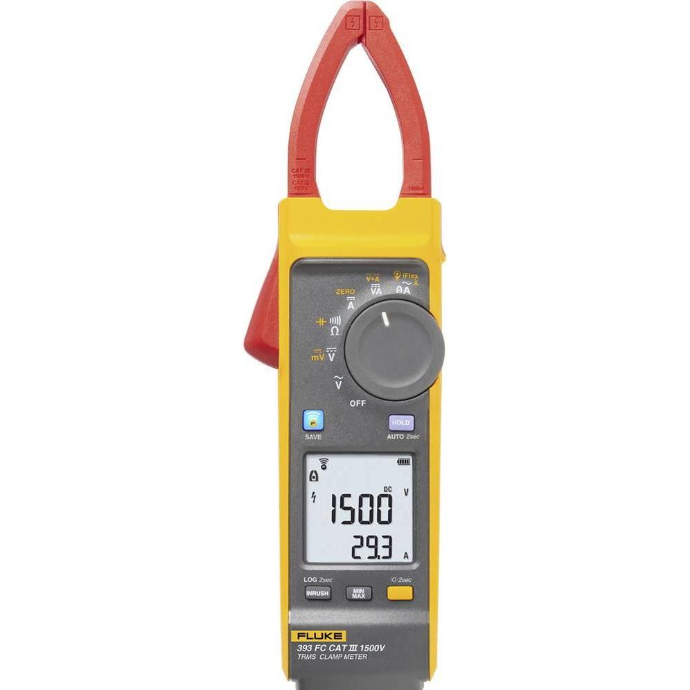 Thumbnail - Fluke, Multimeter, 393FC/IRR1-SOL Stromzange digital inkl. Einstrahlungsmessgerät CAT III 1500V (CAT III)