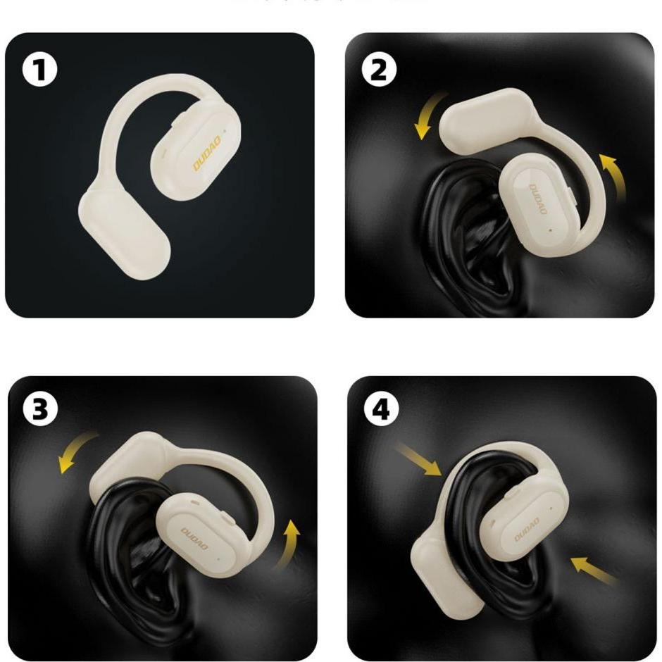 Thumbnail - Dudao OWS U4A Bluetooth 5.3 IPX5 business headset - white (Kabellos), Office Headset, Weiss