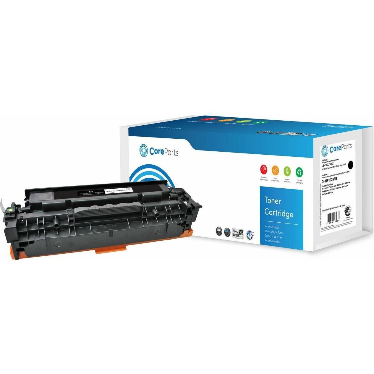 CoreParts, Toner, QI-HP1024ZB Tonerkartusche (e) Kompatibel (BK)