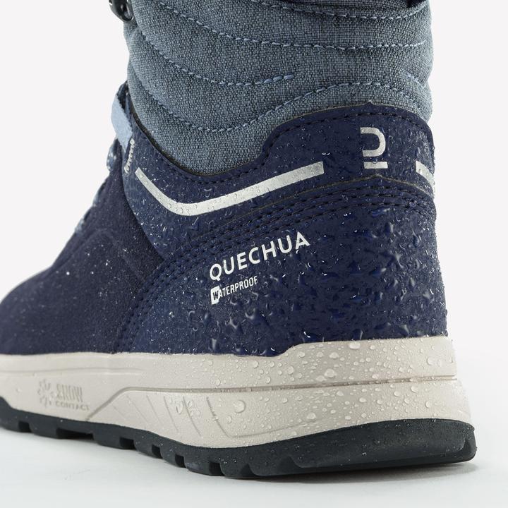 Produktbild Quechua Winterschuhe Kinder Gr. 35–38 Leder Schnürung warm wasserdicht Wandern - SH500 (36)
