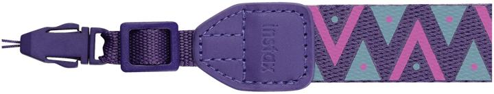 Actual product image Fujifilm Instax strap purple / triangles (Wrist strap)