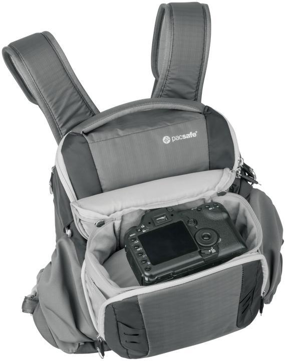 Produktbild Pacsafe Camsafe V11 Kamera Fronttasche Storm Grey (Fotorucksack)
