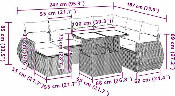 Produktbild vidaXL Hannah