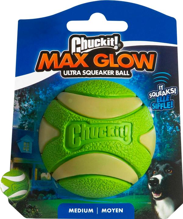 Chuckit! Max Glow Ultra Squeekerbal Groen (Reperimento)