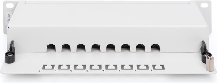 Image du produit Digitus CAT 5e Class D Patch Panel Shielded 8-Port RJ45 8P8C LSA 1U 25.4cm 10Inch Rack Mount Color Gray...