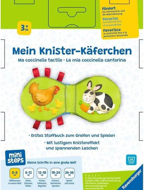 Actual product image Ravensburger ministeps: Mein Knister-Käferchen (German, Monika Neubacher-eater, 2022)