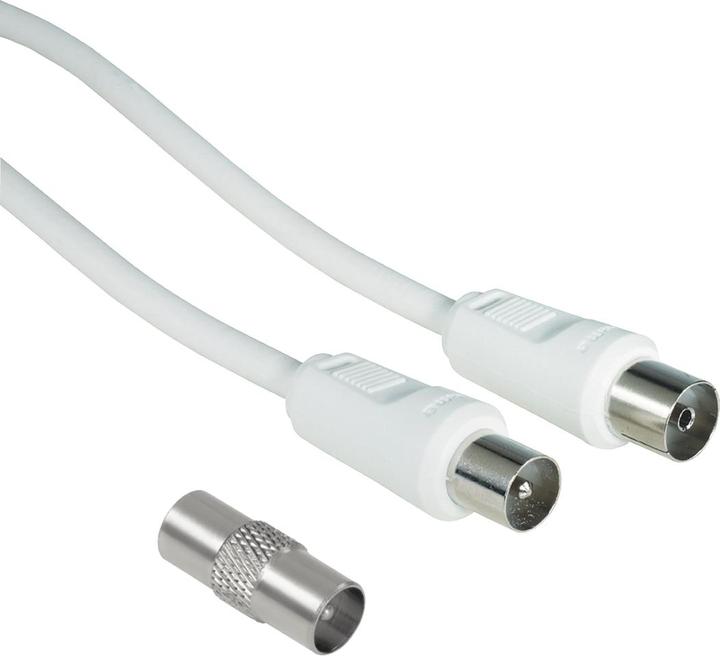 Image du produit Hama 00205296 câble coaxial 3 m Blanc