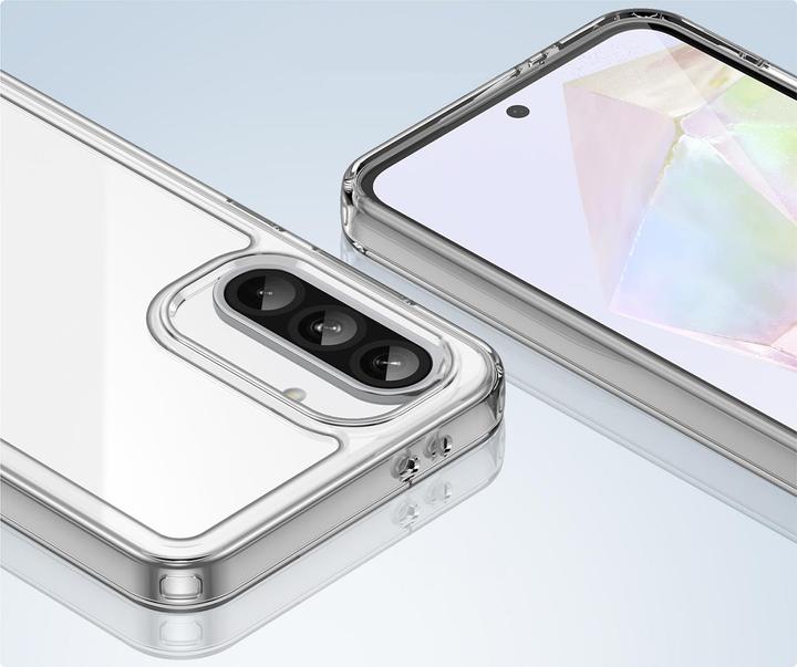 Actual product image Hurtel Outer Space case for Samsung Galaxy A56 Cover with flexible frame - Transparent (Samsung Galaxy A56)