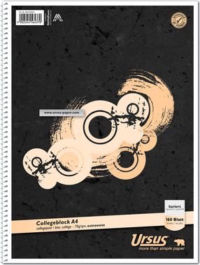 Image du produit Ursus Bloc-notes collège (A4, Quadrillé, Couverture rigide)