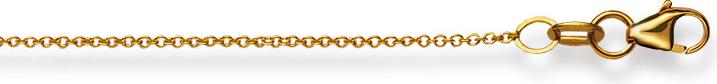 Image du produit Natsumi Schmuck Collier en or jaune 18K/750 Ancre ronde 1.3mm (750/18 K Or jaune, 45 cm)