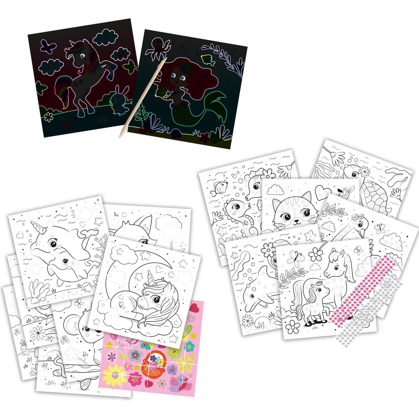 Thumbnail - Ses Creative Malbuch Activity 3 in 1 Glitzer