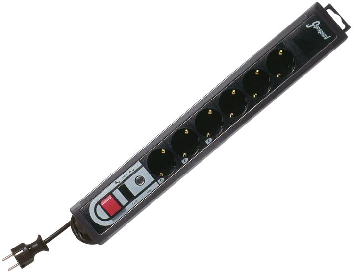 Actual product image REV Surge protection 6-fold 3.0 m Supra-Guard (6x, CEE 7/3, 3 m)