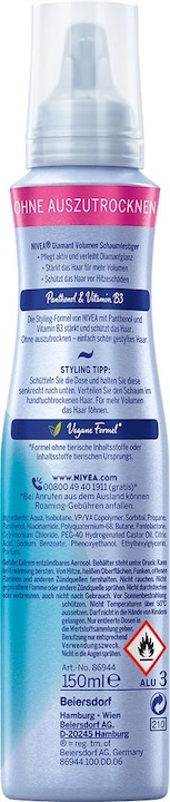 Actual product image NIVEA Volumen Pflege Schaumfestiger (150 ml, Volume foam)