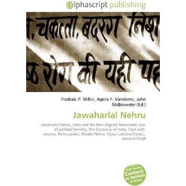 Jawaharlal Nehru, Fachbücher von Agnes F. Vandome, Frederic P. Miller, John McBrewster