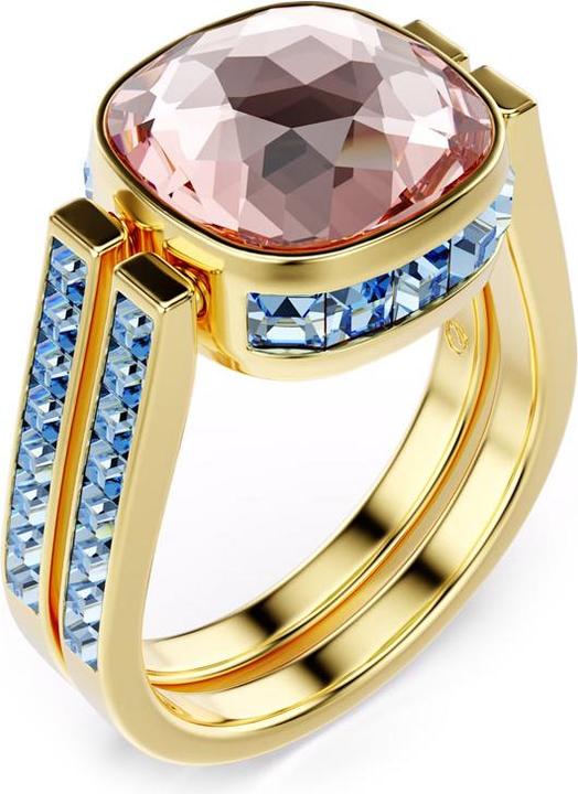 Actual product image Swarovski Chroma Ring Kissenschliff Mehrfarbig Gold (55)