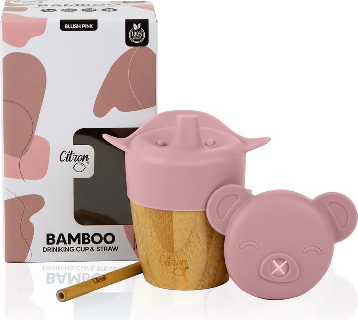 Actual product image Citron Bamboo Cup 180 ml Pink