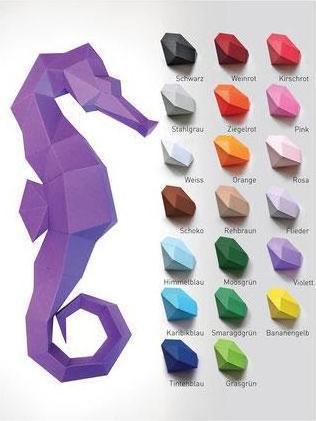 Liebesreh SEEPFERDCHEN ROSA - Kit artigianale cavalluccio marino rosa