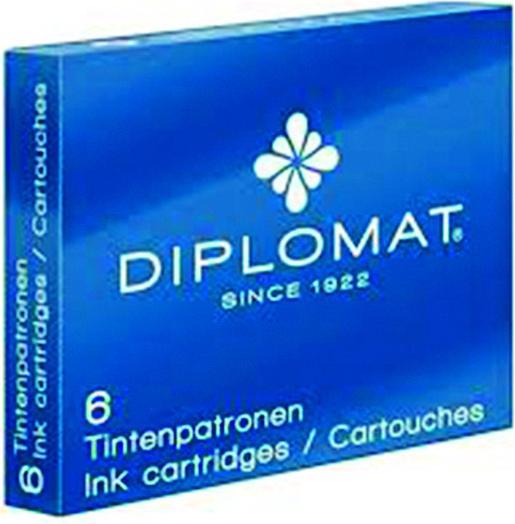 Produktbild Diplomat Tintenpatronen 6 Stck (6 Stück, Blau)