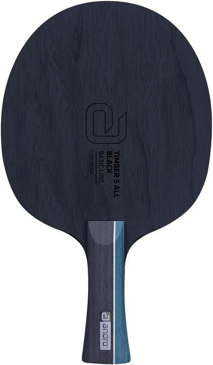 Andro Tischtennisholz Timber 5 All Black konkav