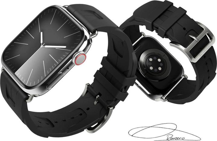 Produktbild Vonmählen Armband A. R. Exclusive Apple Watch 38/40/41 mm Schwarz (Silikon)