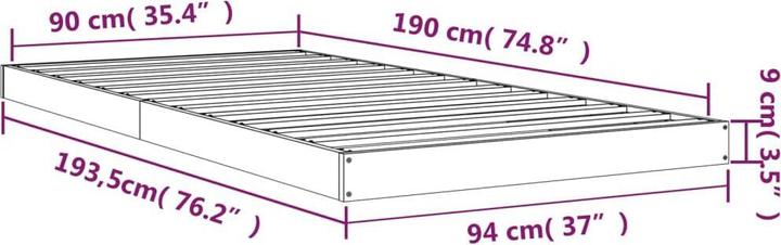 Immagine prodotto vidaXL Bertrando (90 x 190 cm)