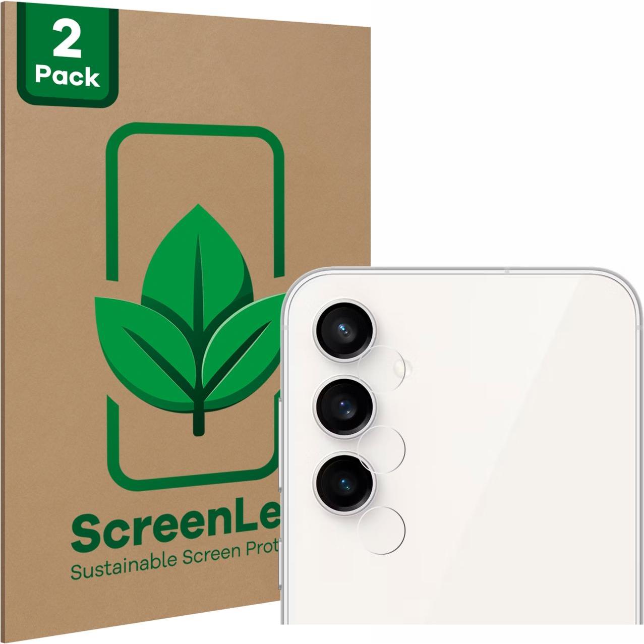 ScreenLeaf Schutzfolie nachhaltiger Displayschutz Displayschutzfolie Folie Klar Transparent (2 Stück, Samsung Galaxy S21...